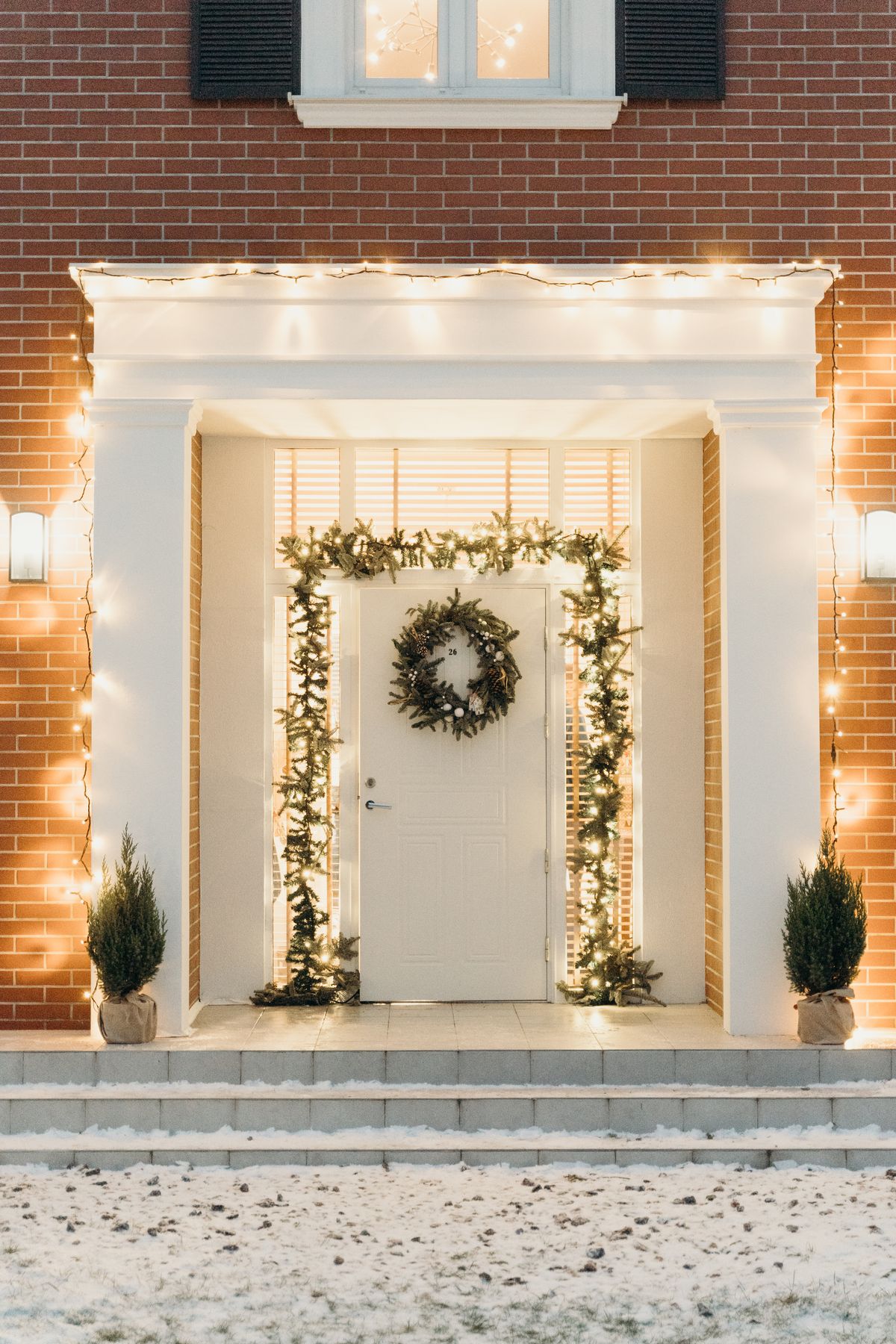 Holiday Christmas light installation
